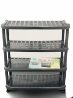 Shoe Rack Long Plastic 4 Layers - Image 2