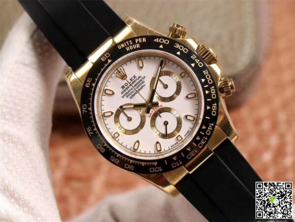 Rubber Strap for Rolex Daytona models on Leather YG / WG - Classic Series