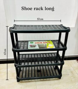 Shoe Rack Long Plastic 4 Layers