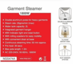NIKAI Garment Steamer 1.7 L 1800 W - NGS474A - Image 4