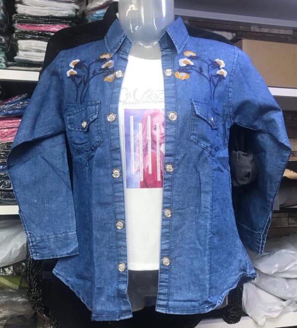 DENIM JAKET WITH VESTE