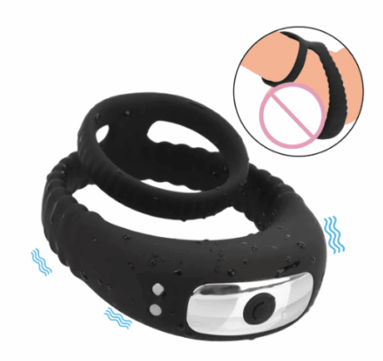 Penis Ring Cock Ring -10 Frequency Vibrating Penis Enlargement Delay Ejaculation sex toy Sri Lanka