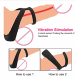 Penis Ring Cock Ring -10 Frequency Vibrating Penis Enlargement Delay Ejaculation sex toy Sri Lanka