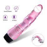 JELLY DILDO VIBRATOR FEMALE MASTURBATORS SEX TOY (8 Inches) - Sex toys Sri Lanka