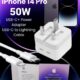 iPhone 14 Pro Max 50W USB-C+C Power Adapter for iPhone in Sri Lanka
