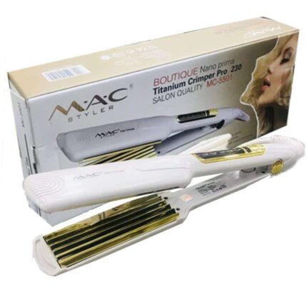 MAC MC-5501 Boutique Nano Prima Titanium Crimper Pro 230 Hair Straightener/Salon quality hair straighter/ Hair Iron/ hair straighter