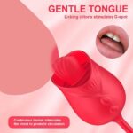 Rose Vibrator Thrusting Dildo Clit Licking Stimulator - Sex Toys Sri Lanka