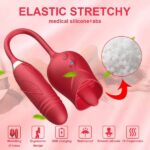 Rose Vibrator Thrusting Dildo Clit Licking Stimulator - Best Sex Toy in Sri Lanka