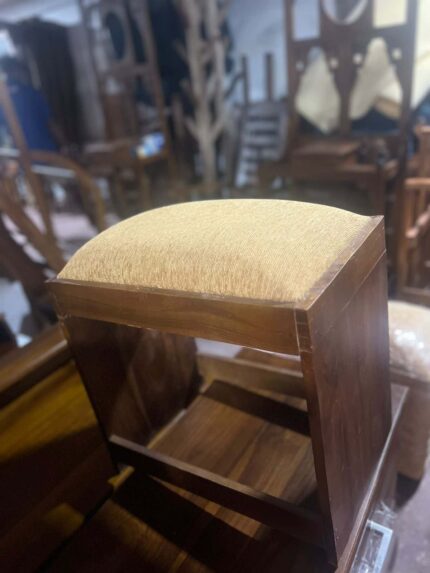 Dressing Table Stool, Padded Chair With Cushions