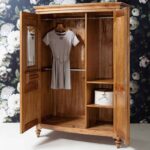 Mahogany 2 door Almirah - Image 3