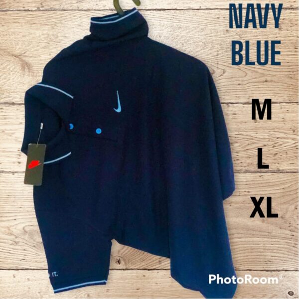 Men’s Nike Polo T-Shirt Cotton Navy Blue Colour