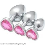 Steel Anal Plug Set (Size S, M, L) - Premium sex toys set for anal pleasure in Sri Lanka