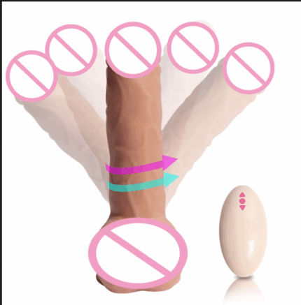 Wireless Remote Control Rotation Vibrating Dildo Women Sex Toy - Best Sex Toy in Sri Lanka