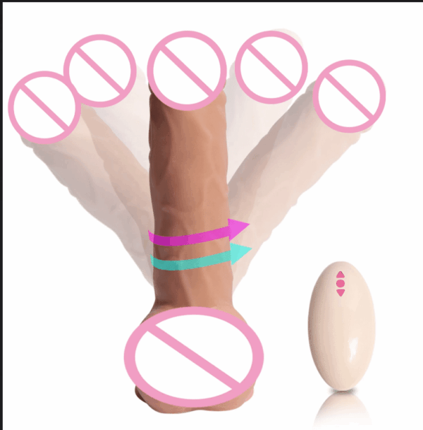 Wireless Remote Control Rotation Vibrating Dildo Women Sex Toy - Best Sex Toy in Sri Lanka