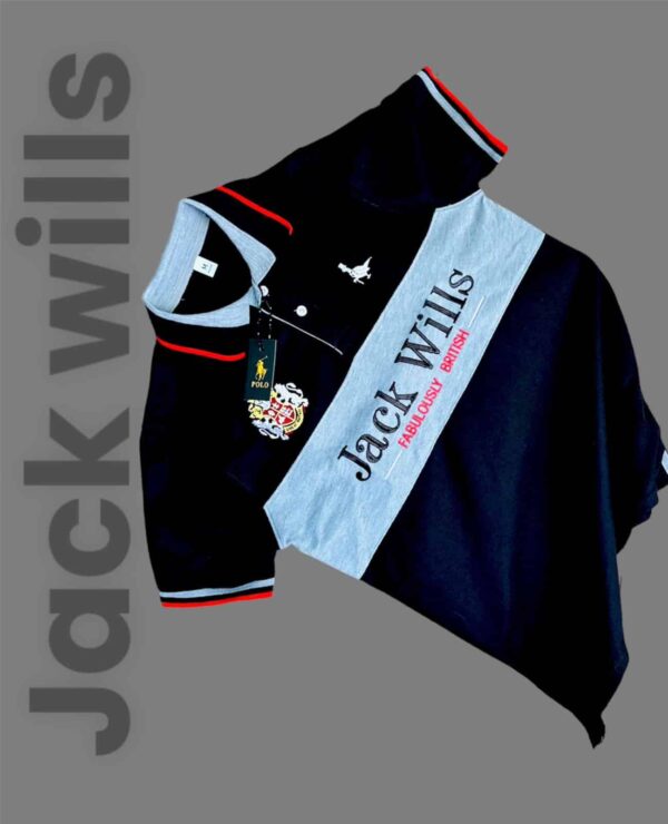 Jack Wills Navy Blue Polo T-Shirt