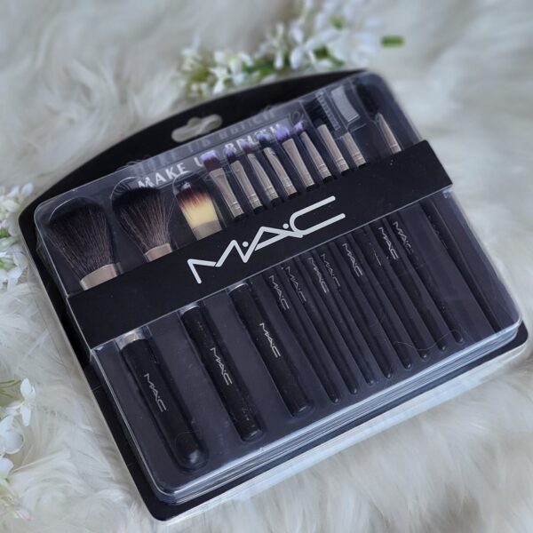 MAC Professional Makeup Brush Set 12Pcs Gift Box Makeup Tool Cosmetic Makeup Brush Set