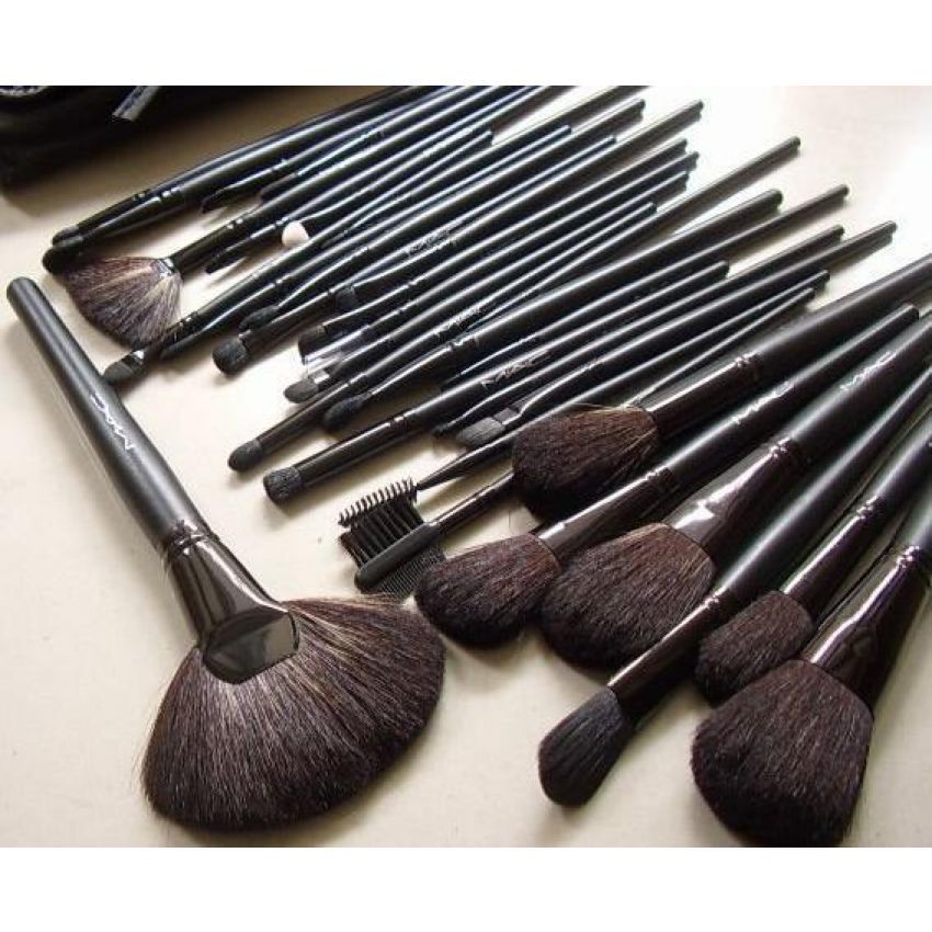 Thumb_Mac 32 Pcs Brush Set With Black Makeup Brushes Pouch Original