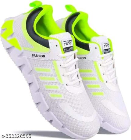 FAST Fashion Trendy Sporty Casuals White Sneakers Shoes for Men - Best Shoes in Sri Lanka at Affordable Prices