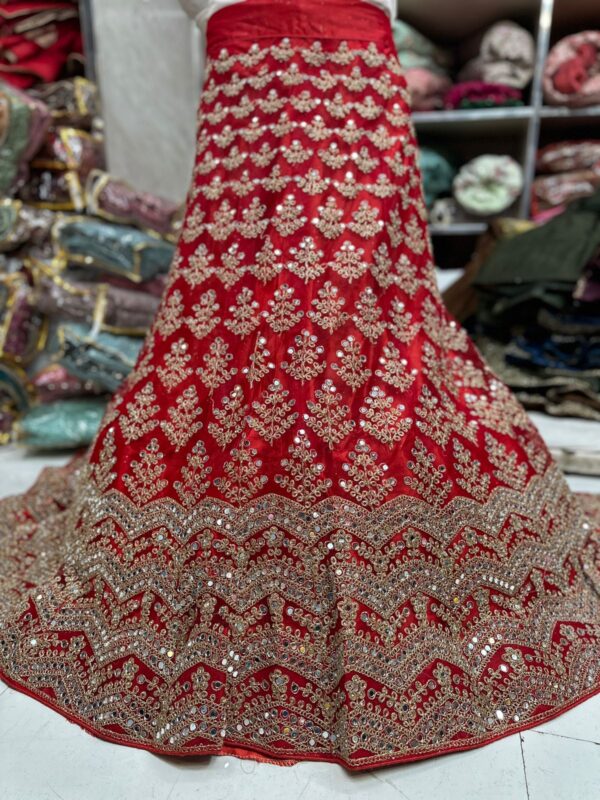 Wedding Unstitched Designer Heavy Work Bridal Lehenga