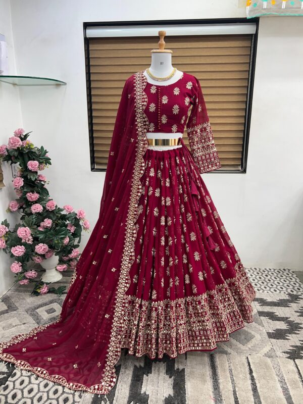 Pearl Fashion Georgette Fancy Lehenga Choli - Affordable Price and Trendy Designs - Sri Lanka Collection