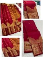 Silk Wedding Saree - Image 3