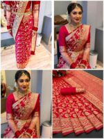 Silk Wedding Saree - Image 6
