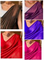 MULTY COLOR Richa Fashion World Silk Saree - Image 8