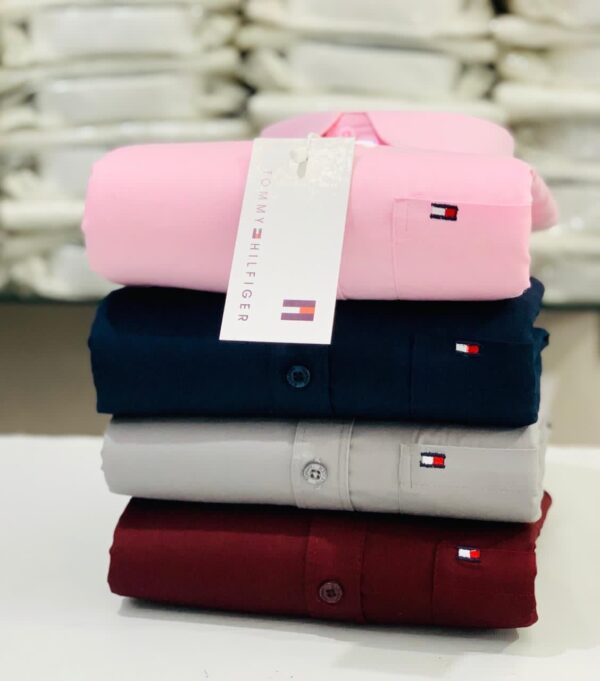 Tommy Hilfiger Long Sleeves Plain Shirt Combo