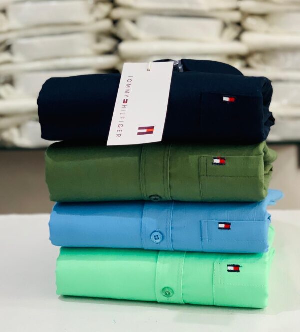 Tommy Hilfiger Long Sleeves  Plain Shirt