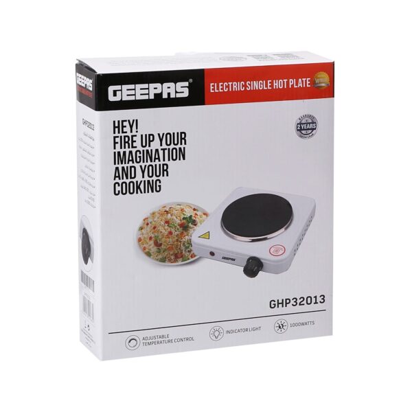 Geepas 1000W Single Hot Plate For Flexible & Precise Table Top Cooking