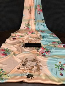 floral print Saree