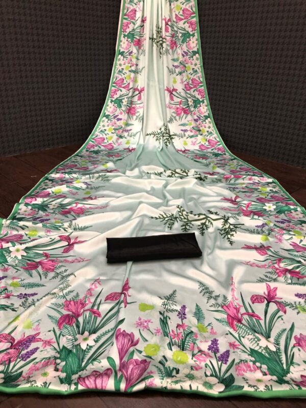 Floral Silk Saree