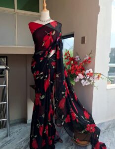 Floral Silk Saree
