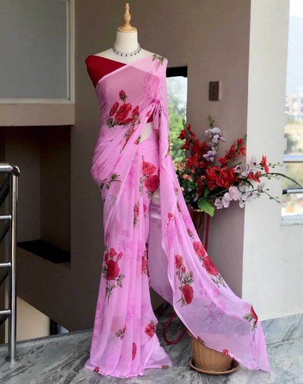 Floral Silk Saree