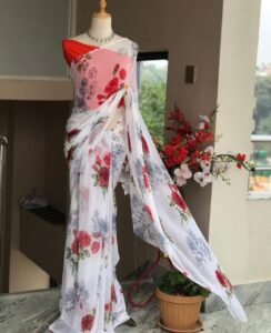 Floral Silk Saree