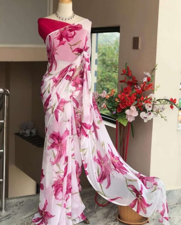 Floral Silk  Saree