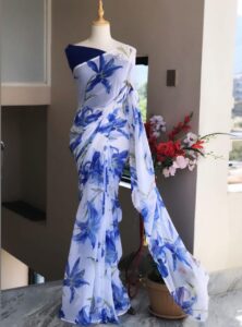 Floral Silk Saree