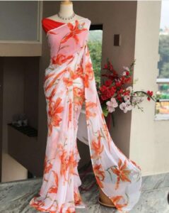 Floral Silk Saree