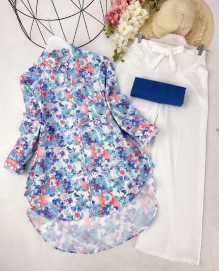 Tunic Shirt Style + Plazzo