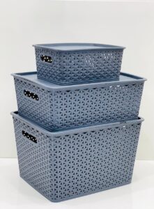Plastic Storage Box Multipurpose 3 Pcs In One Set