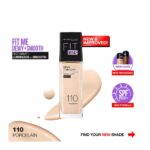 Maybelline Fit Me Dewy and Smooth Liquid Foundation Makeup 110 Porcelain - Image 2