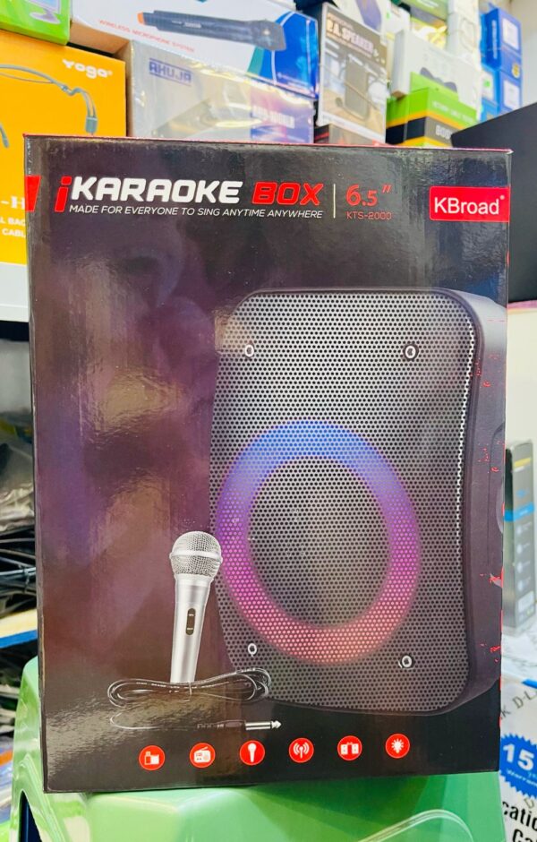 I karaoke box Wireless Bluetooth Speaker with Free Wireless Microphone Party & Karaoke
