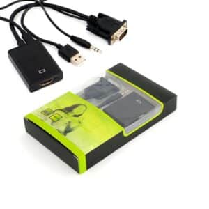VGA to HDMI Converter with Audio – 1080P HD Support