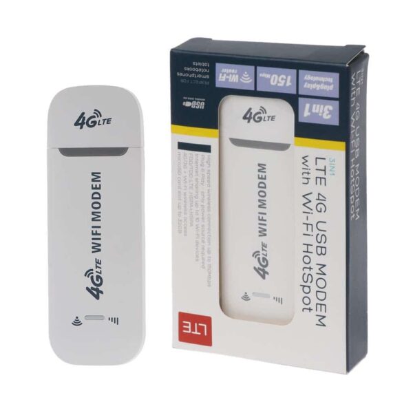 3 IN 1 LTE 4G USB Dongle MODEM with Wi-Fi Hotspot with upto 150Mbps