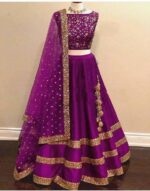 Elegant Patiyala Semi Stitched Lehenga