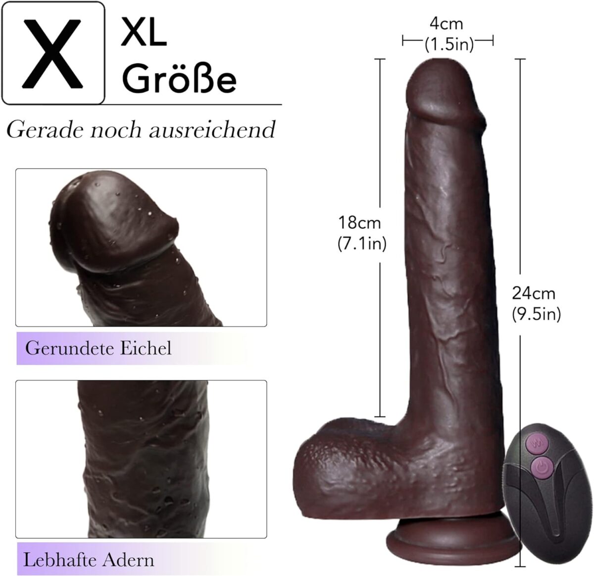 Thrusting and Heating Dildo Vibrator Sex Toys - Best Sex Toys in Sri Lanka