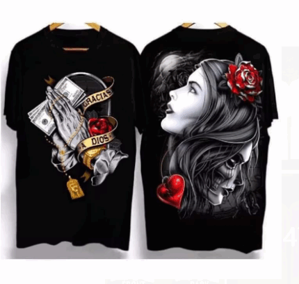 Cotton T-Shirt Top Street Trend Hip Hop Style