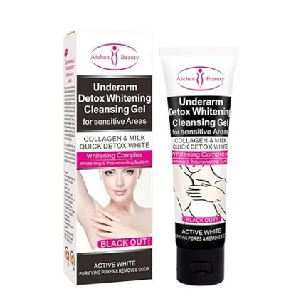 AICHUN BEAUTY  Underarm Knees Detox Cleansing Gel For Sensitive Triangle Areas Triangle Collagen Milk Purifying Pores Removes Odor 50ML