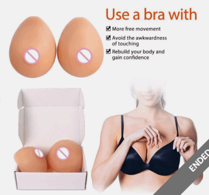 Women Clothing Fake Bra Artificial Silicone Bra