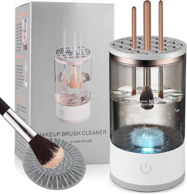 Electric makeup brush cleaner